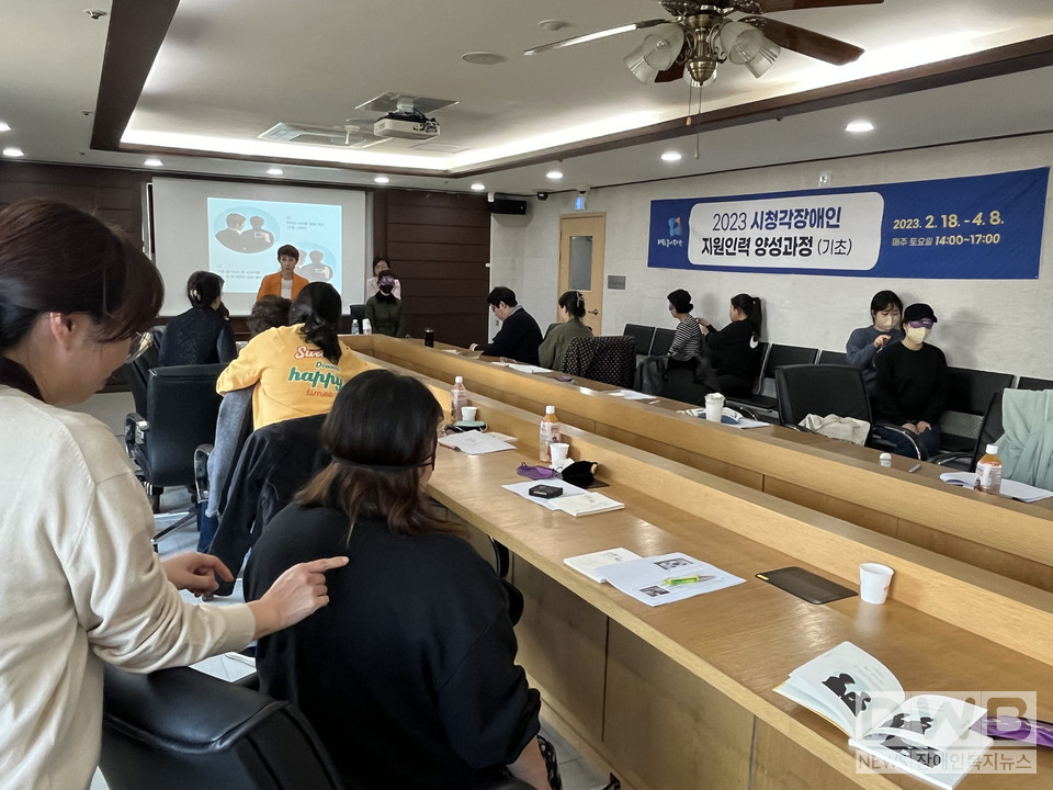 사진=제주도농아복지관 시청각장애인지원팀