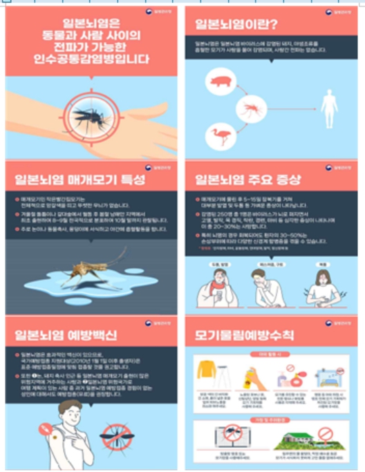 제주에서 첫 일본뇌염 주의보 발령, 예방수칙 준수 당부